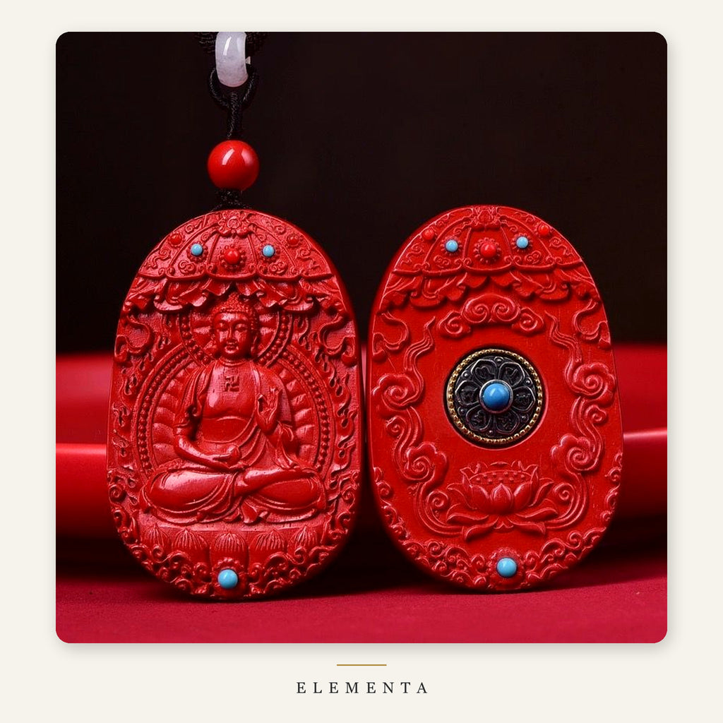 Cinnabar Zodiac Guardian Pendant — Choose Your Birth Buddha