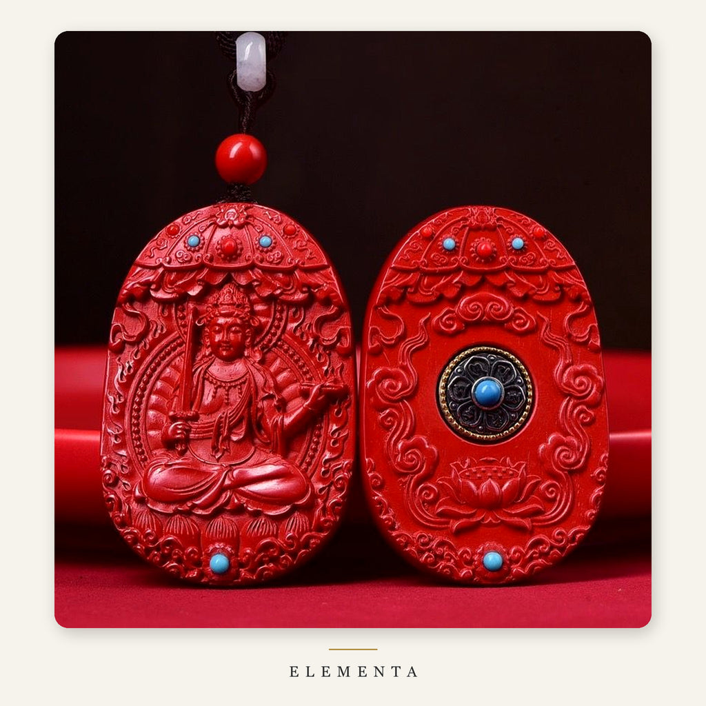 Cinnabar Zodiac Guardian Pendant — Choose Your Birth Buddha