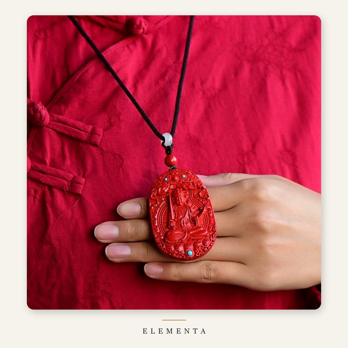 Cinnabar Zodiac Guardian Pendant — Choose Your Birth Buddha
